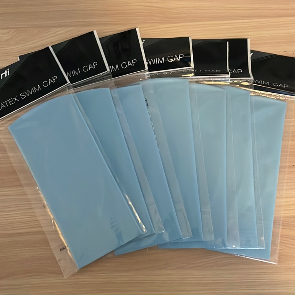 New still in package Sporti Kids latex swim cap